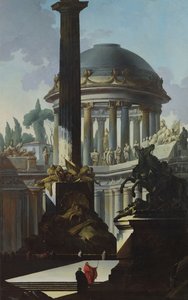 المناظر الطبيعية المعمارية أو Capriccio بواسطة لويس جوزيف لو لورين